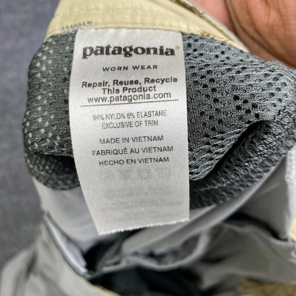 Patagonia Gi III Shorts Mens 38 Grey Nylon Stretch Hiking Outdoor STY86641 SP17